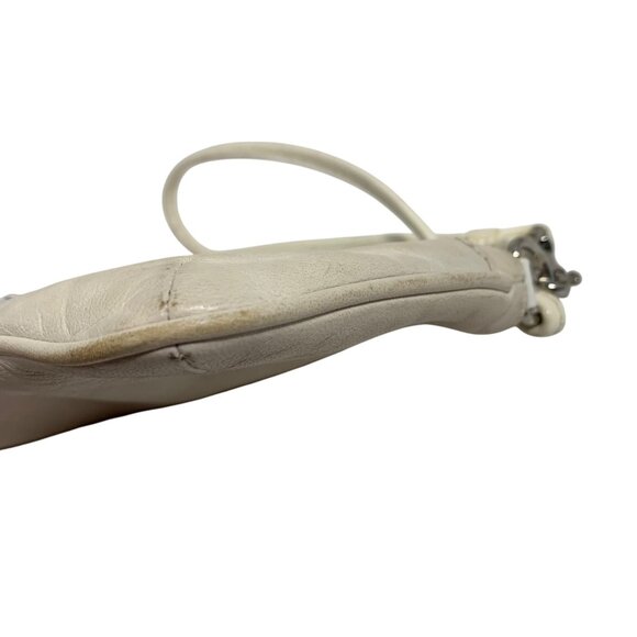 COACH 4281 Ivory Lamb Nappa Leather Wristlet Clutch Y2K 2004 w/ Hang Tag - Picture 7 of 12